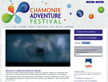 Tablet Screenshot of chamonixadventurefestival.com